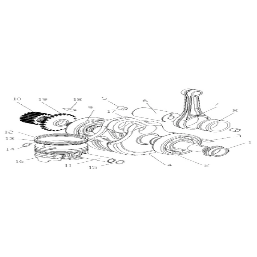 ASYA AS250 (250-MJR) PISTON PIMI #AS250-MJ E0811